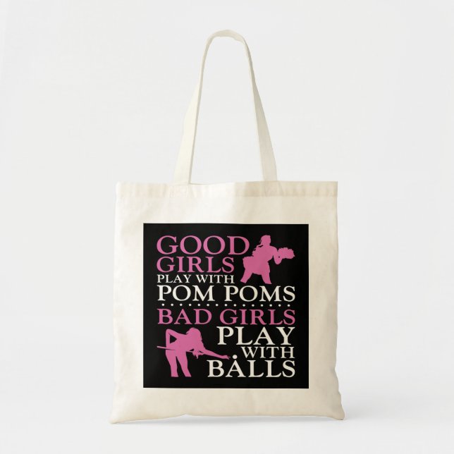 Tote Bag Billard Pool Lecteur Ball Empreinte 8 Ball Son (Devant)