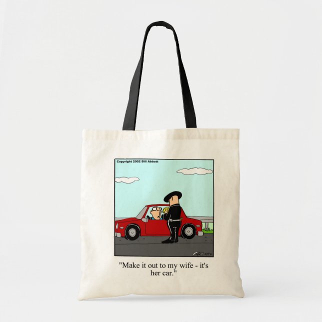 Tote Bag Billets de vitesse/Sac fourre-tout d'Humour de pol (Devant)