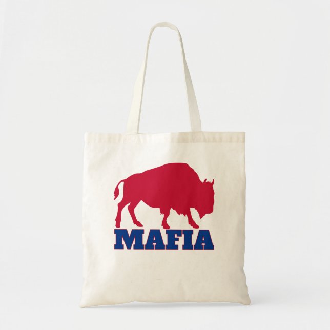 Tote Bag Bills Mafia Grand cadeau Buffalo Football Sports B (Devant)