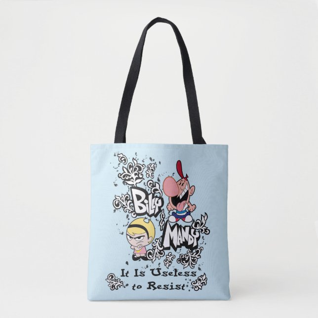 Tote Bag Billy & Mandy - Inutile de résister (Devant)