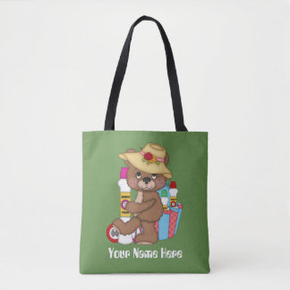Tote Bag Bingo Bear ajouter nom jeu fourre-tout