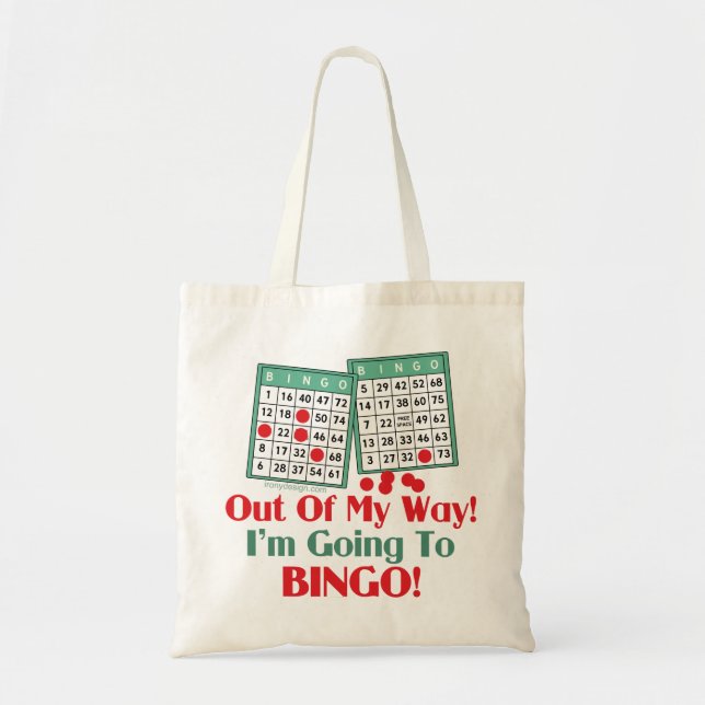 Tote Bag Bingo Drôle Dire (Devant)