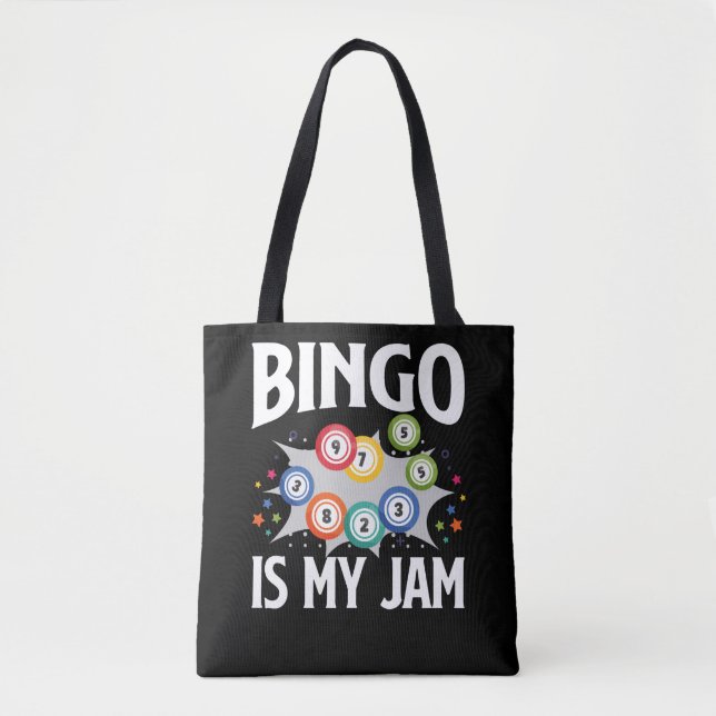 Tote Bag Bingo Est Mon Jam Drôle Lucky Jeu Drôle (Devant)