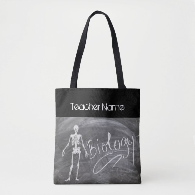 Tote Bag Biologie Enseignant Cadeau squelette cadeau Person (Devant)