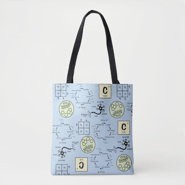 Tote Bag Biologie Science Enseignant Cellule Génétique Neur (Devant)