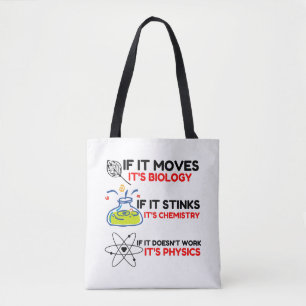 TOTE BAG BIOLOGIE SCIENTIFIQUE CHIMIE PHYSIQUE