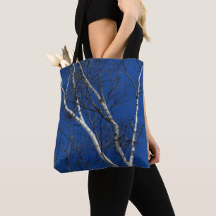 Tote Bag Birsier blanc Ciel bleu Nature