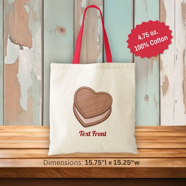 Tote Bag Biscuit Cœur (Créateur téléchargé)