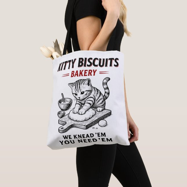 Tote Bag Biscuits Kitty Boulangerie (De près)