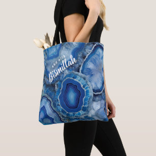 Tote Bag Bismillah Alhamdullilah Agate Bleue