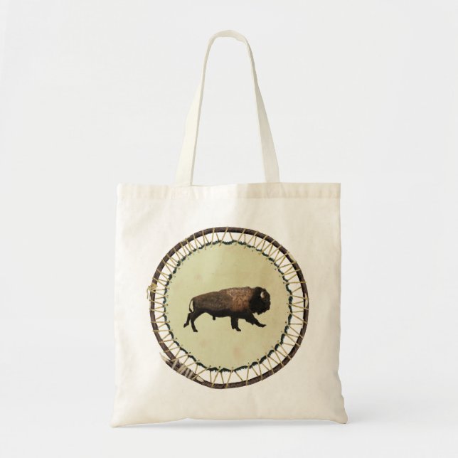 Tote Bag Bison galopant (Devant)