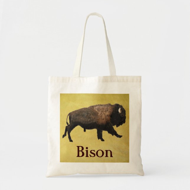 Tote Bag Bison galopant (Devant)
