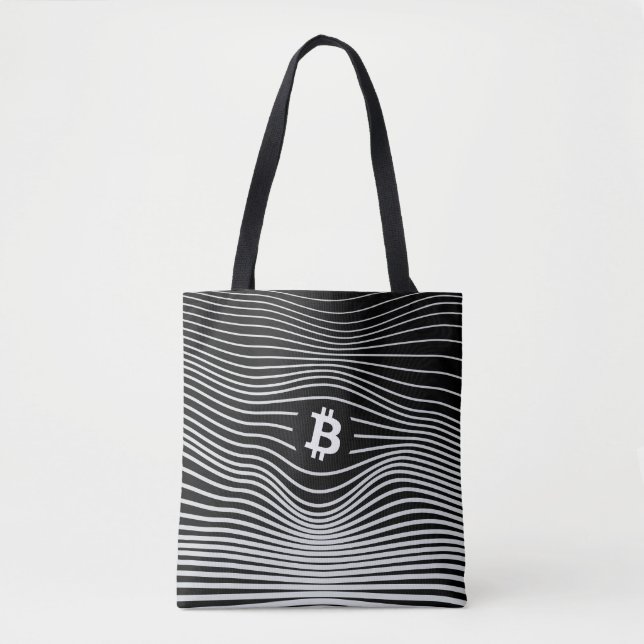 Tote Bag Bitcoin Force (Black)  (Devant)