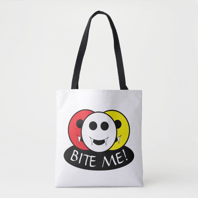 Tote Bag Bite-Moi ! Vampire (Devant)