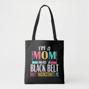 Tote Bag Black Belt Karate Jiu Jitsu Martial Arts Maman