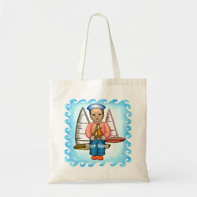Tote Bag Black Boy Sailor (Devant)