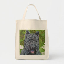 Black Brindle Bouvier Des Flanders Dog Art Fourre-