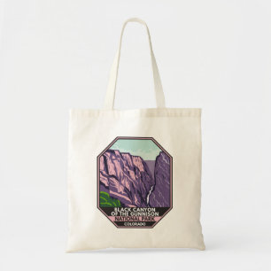 Tote Bag Black Canyon Of The Gunnison National Park Vintage