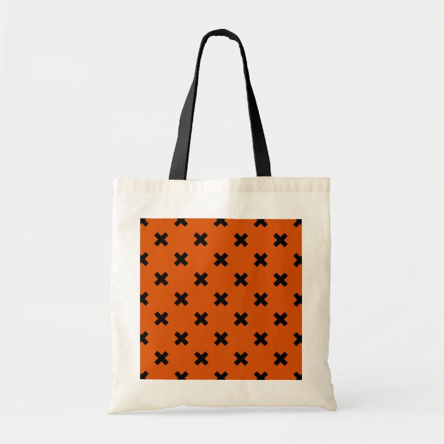 Tote Bag Black cross stitches (Devant)