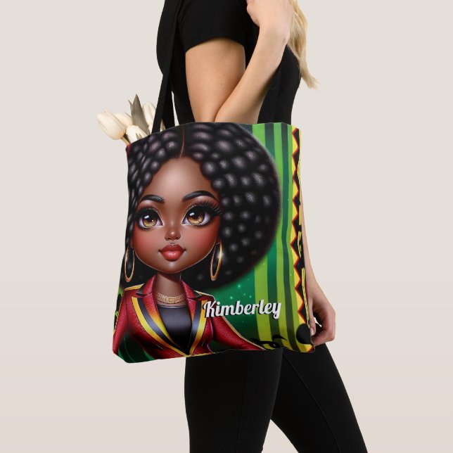 Tote Bag Black girl afro-américaine (De près)