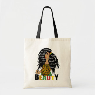 Tote Bag Black Girl Magic African American Woman Melanin La
