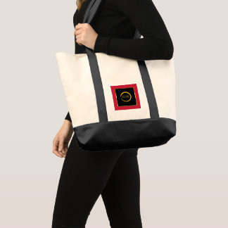Tote Bag black gold red logo professional promotional