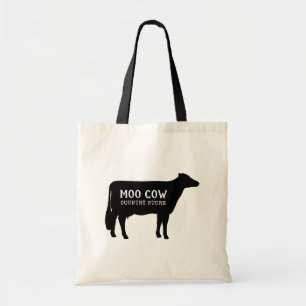 Tote Bag Black Holstein Vache Silhouette sur mesure ferme
