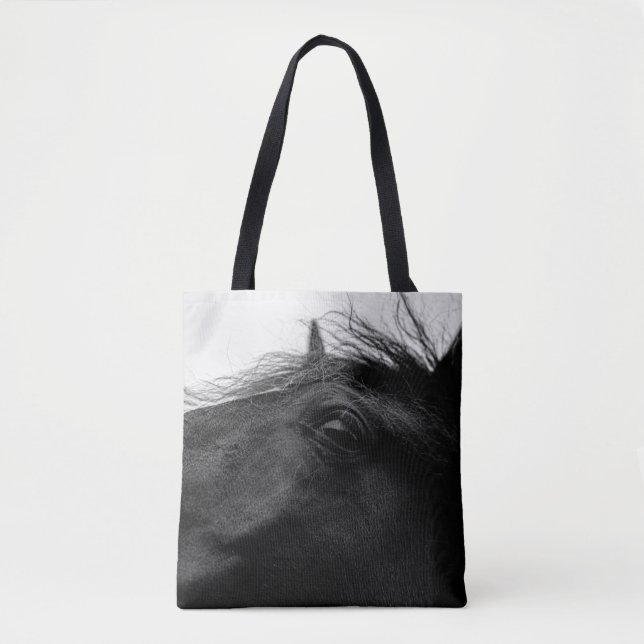 TOTE BAG BLACK HORSE (Devant)