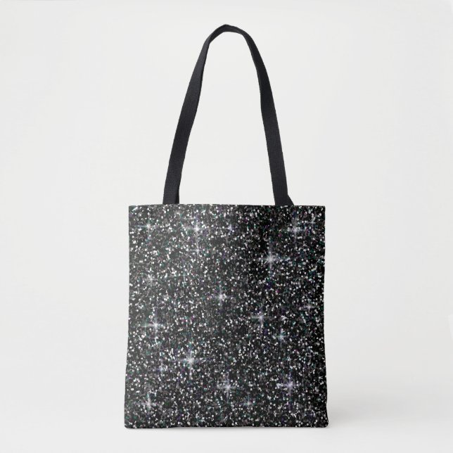 Tote Bag Black iridescent brillant (Devant)