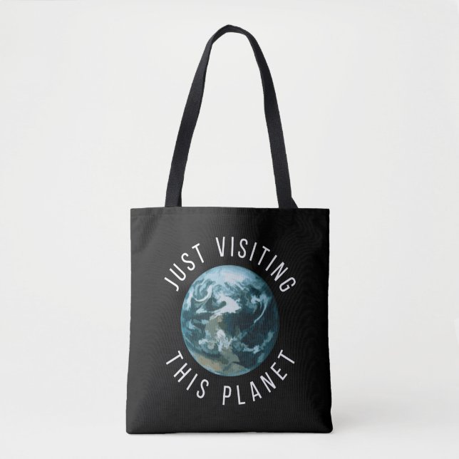 Tote Bag Black Juste Visiting (Devant)