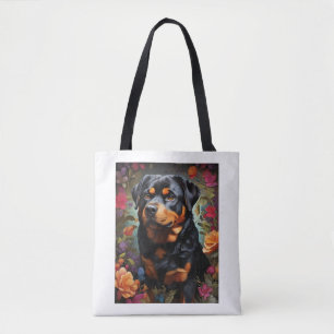 Tote Bag Black Labrador, Black Wings, The Enchanting Tale o