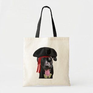Tote Bag Black Labrador Pirate