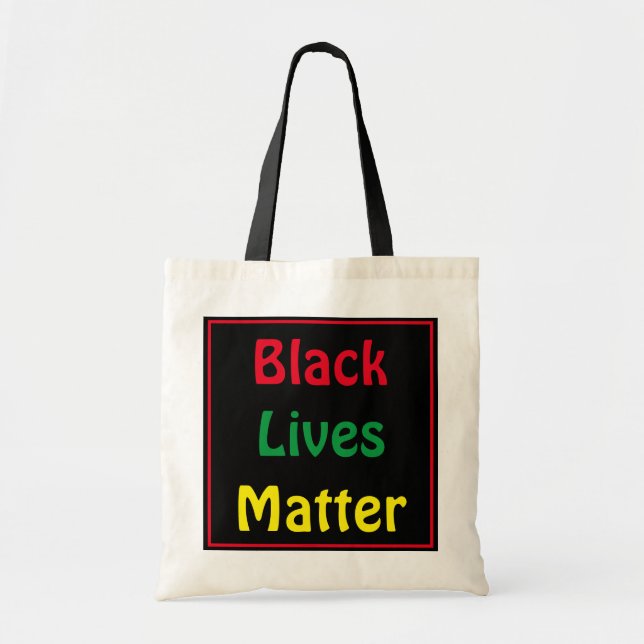 Tote Bag Black Lives Matt Gros Texte (Devant)