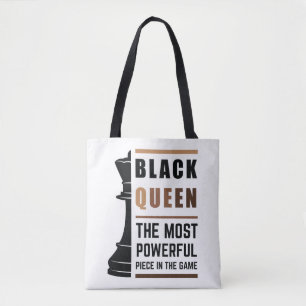 Tote Bag Black Queen La Pièce La Plus Puissante Dans Le Jeu