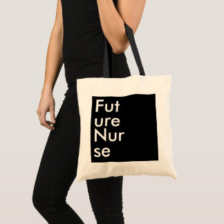 Tote Bag Black Square Future Nurse