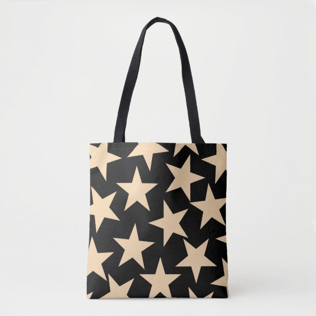 Tote Bag Black Star Celestial Cosmic Inspiré Carry-All (Devant)