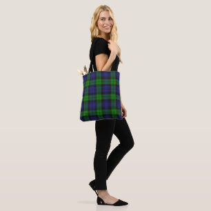 Tote Bag Black Watch Tartan Plaid Scottish Motif