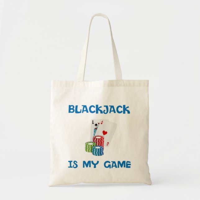 TOTE BAG BLACKJACK EST MON JEU (Devant)