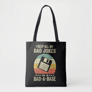 Tote Bag Blagues drôles de papa pour hommes dans dad-a-Base