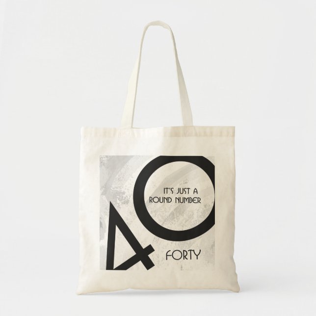 Tote Bag Blanc 40 décades Anniversaire (Devant)