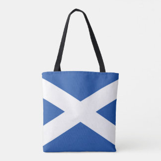 Tote Bag Blanc bleu de drapeau de l'Ecosse