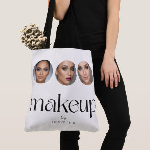 Tote Bag Blanc Élégant 3 Photo MUA Maquilleuse