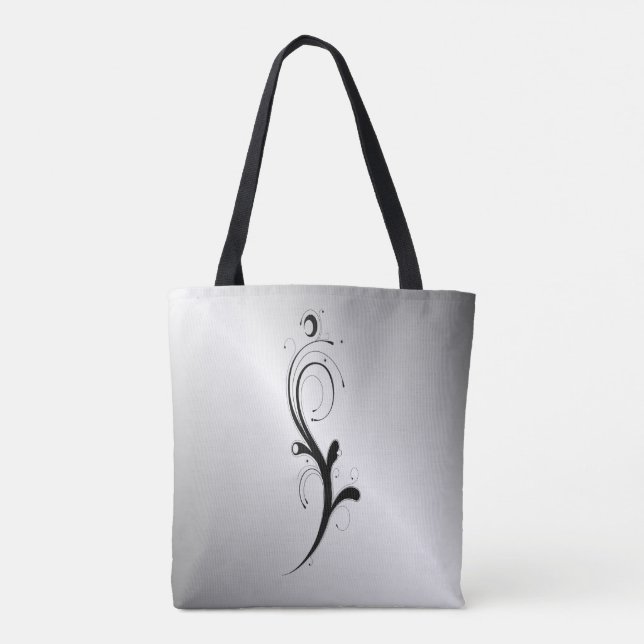 Tote Bag Blanc Embelli (Dos)