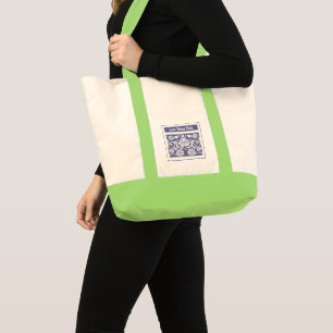 Tote Bag Blanc Vintage Floral Mariage Fourre-tout