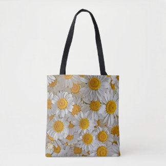 Tote Bag Blancs : Beau Arrière - plan Floral
