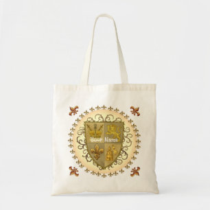 Tote Bag Blason de famille Lion Nom de famille