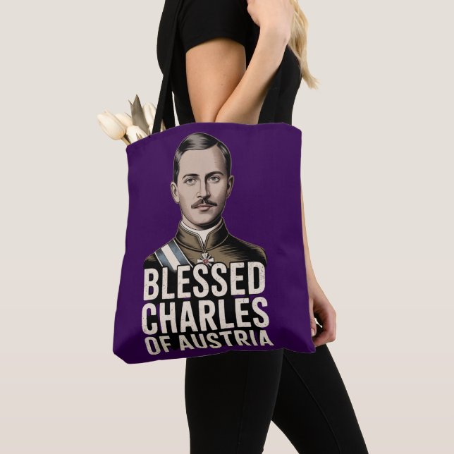 Tote Bag Blessed Karl Austria Emperor Catholic Christian  (De près)
