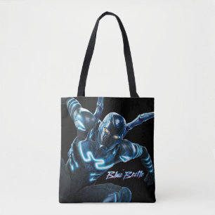 Tote Bag Bleu Beetle Leaping Caractère Art
