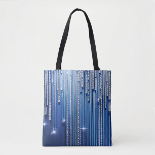Tote Bag Bleu brillant et réutilisable