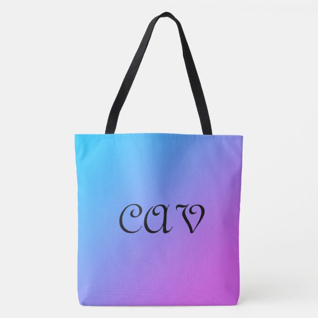 Tote Bag Bleu de Cornflower (Devant)